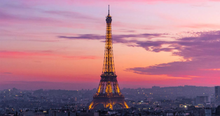 Эйфелева башня Париж закат без смс