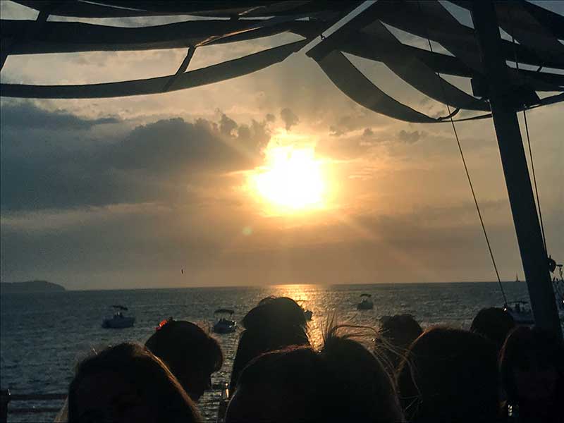 Ibiza solnedgång